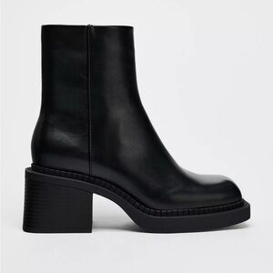 Zara Wide Heeled Boots